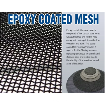 18x14mesh black epoxy coated Window Screen